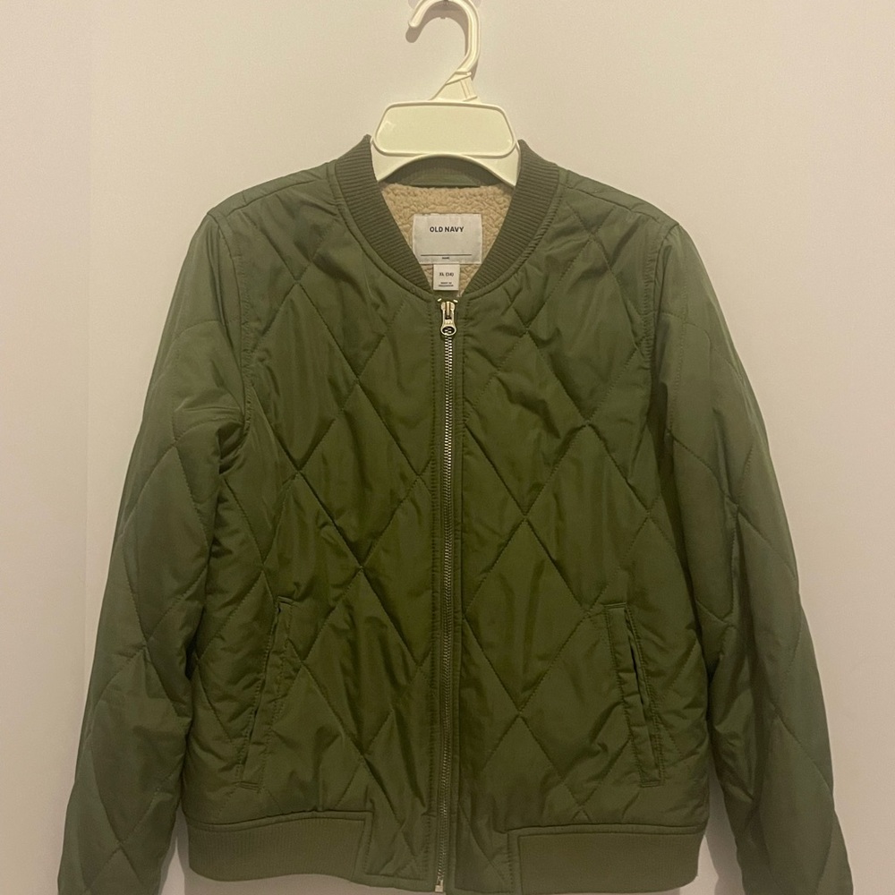 Old Navy Green Quilted Outerwear